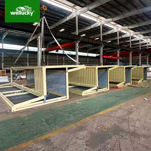 <span class=keywords><strong>Maison</strong></span> préfabriquée pliable en X pour camp de travailleurs et abri d'urgence |   Ultra-compact, emballage plat, 10 ensembles par 40HQ, installation rapide de la grue - Product Image 1