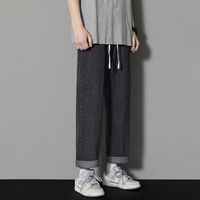 Jean en denim pour homme, coupe droite, avec détails de coutures apparentes, style Repulse Stitch Drive Off, fournisseur Disgust