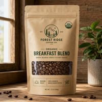 Sachet de café en papier kraft écologique avec fenêtre, pochette personnalisée imprimée pour l'emballage de grains de café bio, pochette à fond plat