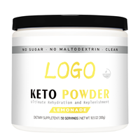 Poudre d'électrolyte Keto OEM/ODM | Saveur de citron sans sucre | Stimule l'hydratation et l'énergie pour un mode de vie à faible teneur en glucides