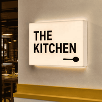 Enseigne lumineuse LED en acrylique personnalisée, enseigne de bar rétroéclairée, logo lumineux avec design graphique