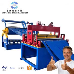 Ligne de découpe HAUAN PLC à commande intelligente 380V 25kW VFD avec garantie de 3 ans et utilisation facile pour bobines métalliques - Product Image 1