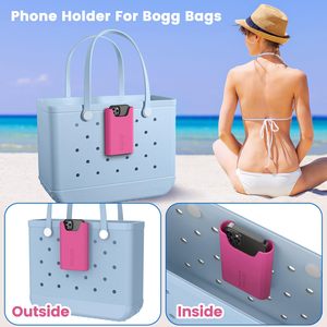 ที่วางโทรศัพท์ซิลิโคนออกแบบโลโก้ได้ตามต้องการสำหรับถุงใส่ของที่วางโทรศัพท์ที่วางโทรศัพท์ใช้ได้กับถุงบ็อกก์ทุกชนิด - Product Image 6