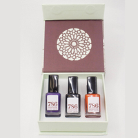 Boîte en papier vide avec logo personnalisé en gros pour l'estampage de vernis à ongles boîtes d'emballage pour kit d'huile