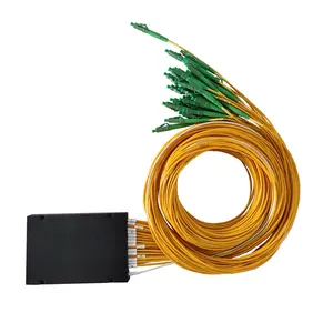 PLC Splitter ABS Box type 1*8 LC/APC Connector FTTH Optical Fiber Splitter Network Equipment