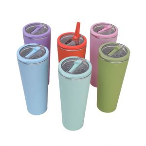 Nouvelle Gourde Isotherme en Acier Inoxydable Fabriquée en Usine, Style Minimaliste Moderne, Grande Capacité, avec Poignée et Paille, Idéale pour l'Export. - Product Image 4