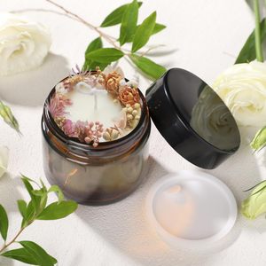 Wholesale Cosmetic Packaging 3oz-16oz Matte Amber PET <b>Plastic</b> Cosmetic Cream <b>Jars</b> Custom Color Lotion Storage White/Black Screw - Product Image 4