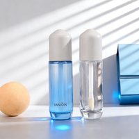 Flacon de luxe en verre de 30 ml (1 oz) pour brillant à lèvres avec applicateur, tube vide personnalisé pour gloss, flacon de fond de teint liquide pour emballage de maquillage