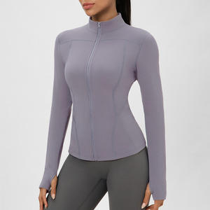 سميكة الشتاء مشبك الإبهام البريدي سيدة مخصصة الرياضة اليوغا اللياقة البدنية عالية الجودة صالة ألعاب رياضية تجريب زائد حجم طويل الأكمام أعلى للنساء - Product Image 4