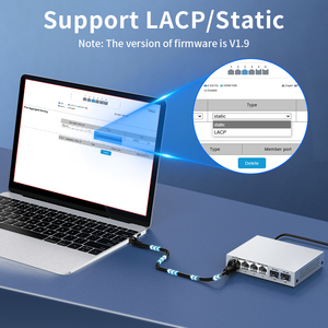 Công Tắc Quản lý thông minh 2.5gbe, công tắc mạng Ethernet được Quản Lý Web 4 cổng RJ45 2500Mbps 2 cổng 10G SFP + công tắc thiết lập homelab khe cắm - Product Image 4