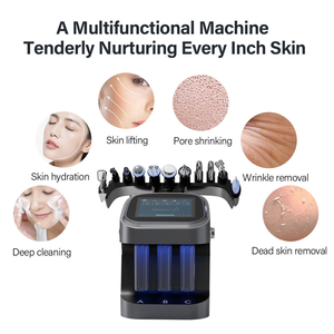 New Arrival Portable 10 in 1 Aqua Peeling Skin Management Oxygen Facial Machine Skin Clean Blackhead Removal Beauty Machine - Product Image 5