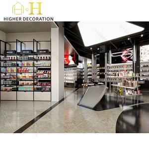 Meubles de présentation pour supermarché de cosmétiques de grande taille, style technologique futuriste, pour maquillage, vitrine de présentation de maquillage - Product Image 6