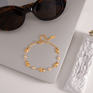 Pulsera de Cadena para Dedo de Acero Inoxidable 316L con Circonitas de Colores, Joyería de Lujo para Mujer, Venta al por Mayor - Product Image 5