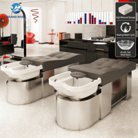 Fauteuil de Massage pour Poste de Lavage Capillaire de Type Spa Japonais en Gros, avec Thérapie par l'Eau et la Vapeur, Lit de Shampooing de Massage Thaïlandais