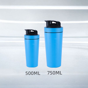 New Custom Design Bpa Free PC Plastic 500ml Eco-Friendly Sport Gym Fitness <b>Protein</b> for Handle Lid Anti-Corrosion - Product Image 2