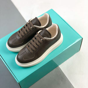 Wholesale Custom White <b>Sneakers</b> Unisex <b>Leather</b> Casual Shoes Fashion Thick Sole Walking Shoes - Product Image 6