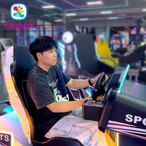 Funspace Ace Racing Coin Operated Arcade Driving Car Simulator Coin/Bill Acceptor English Language 110/220V for <strong>Game</strong> Centers - Product Image 6
