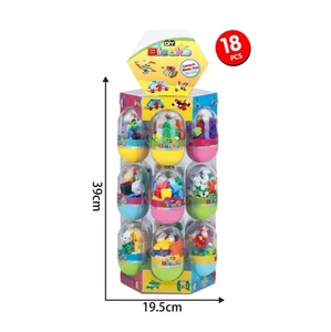 An Toàn Vật Liệu 18Pcs Mini Xây Dựng Khối Bộ Hot Bán Tự <span class=keywords><strong>L</strong></span>àm <span class=keywords><strong>L</strong></span>ắp Ráp Đồ Chơi Giáo Dục Xây Dựng Khối Cho Trẻ Em - Product Image 1