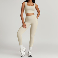 Pakaian Olahraga Berkualitas Tinggi Khusus, Legging Gym, Activewear, Celana Pendek Olahraga, Bra, 5 Set Pakaian Yoga & Fitness Wanita