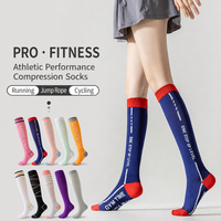 Chaussettes de sport respirantes, chaussettes de compression élastiques, chaussettes à haute élasticité pour la salle de sport et la remise en forme