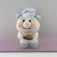 Porte-clés en peluche douce Kawaii Anpanman, breloque pour sac à dos et sac de voiture, accessoire de sac, joli cadeau promotionnel, vente en gros