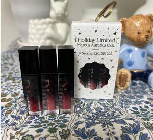 Dinto Holiday Limited Marcus Aurelius Coll #<b>Neutral</b> 230 215 225 Long Lasting Moisturizing Korean <b>Lipstick</b> Set Smooth Soft - Product Image 1