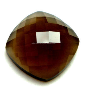 Quartz fumé pierres précieuses taillées à facettes ovale couleur semi-précieuse pierre précieuse faite à la main taille libre LOT Quartz fumé pierre précieuse en vrac - Product Image 6