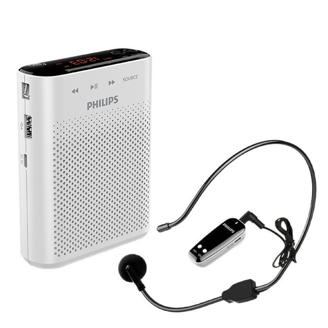 Bee Wireless Voice Amplifier for Teachers with Card-Slot Speaker and Waist-Mount Microphone Model SBM220 Made in China