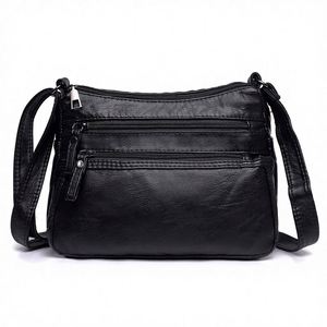 Nuevo Bolso Bandolera de Diseño Coreano para Mujer, Estilo Vintage Casual, Cuadrado Mediano, de PU, para Verano - Product Image 2