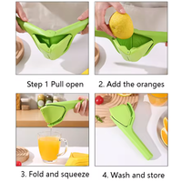Extracteur de jus Portable manuel presse-agrumes fruits presse-agrumes à main en plastique de poche citron citron vert presse-agrumes Gadgets et outils de cuisine