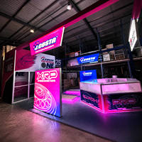 Stand d'exposition modulaire personnalisé 20x30 en aluminium avec sublimation par transfert thermique SEG - Léger, portable et facile à assembler