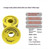 Ensemble PTFE personnalisé, matière première épaissie, ruban d'étanchéité en TPFE pour le commerce extérieur, raccords de tuyauterie filetés