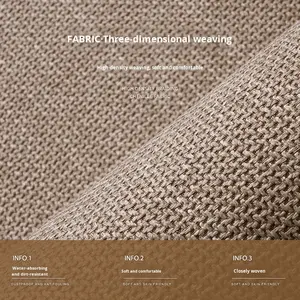 Alfombra de Baño de Poliéster Tejido, Espuma Viscoelástica Gruesa, Antideslizante, Absorbente de Agua, Resistente a la Suciedad, Antideslizante, Moderna y Sencilla - Product Image 4