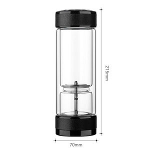 Tea And Water Separation Glass Cup Double Wall Heat Insulating Large Capacity Portable For Travel Men - Product Image 3