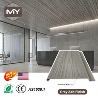 Plafond en bande de profilé en alliage d'aluminium ignifuge et imperméable sur mesure pour salle de sport avec un design moderne
