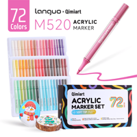 72 couleurs, marqueurs textiles acryliques double face, personnalisation de baskets, stylos à peinture imperméables non effaçables, sacs en toile, t-shirts, art