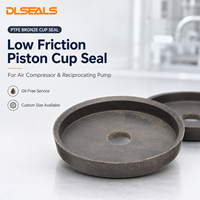 Joint de piston en bronze PTFE pour compresseur d'air, pompe à mouvement alternatif, sans huile, faible friction, -60°C à 260°C, taille personnalisée, ISO 9001