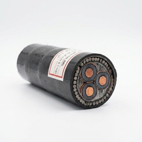 Câble d'alimentation en cuivre blindé Huaqi personnalisable 8,7/10 kV 3x95 mm, isolé XLPE, pour la construction et l'exploitation minière, modèle WD-MYJY43 SWA