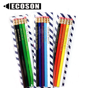 Inspirational <strong>Pencils</strong> Funny Motivational Sayings Keep You Motivated Throughout Hexagonal Custom <strong>Pencil</strong> Set Gift for School - Product Image 3