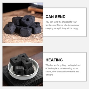 Nature Long Burning Square Briquetas de carbón de bambú Carbón de madera dura negra - Product Image 6