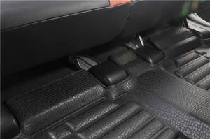 BORNSELLER Tapis de sol de voiture antidérapants écologiques résistants aux intempéries pour VW <span class=keywords><strong>Caddy</strong></span> Van Life 2015-2024 Imperméables Noir 5-9mm - Product Image 4
