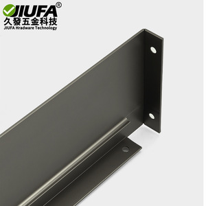 JiuFa Accessoires de tiroir en alliage d'aluminium, joint d'étanchéité en U pour évier de cuisine et meuble-lavabo de salle de bain, design minimaliste, facile à installer - Product Image 2