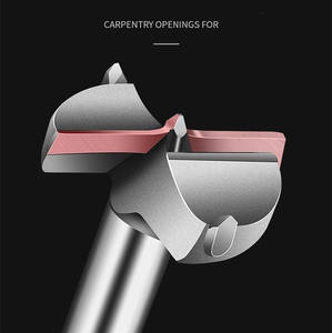 Ensemble de forets à bois ALLUSE 15-100 mm en carbure YG8 à tige ronde - Finition polie, auto-centrant - Product Image 4