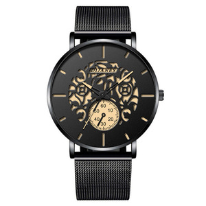 2021 Neue Modische Herren-Quarzuhr mit Edelstahlarmband im Business-Stil mit Zeiger DIJANES Lagerbestand Großhandel Verfügbar - Product Image 5