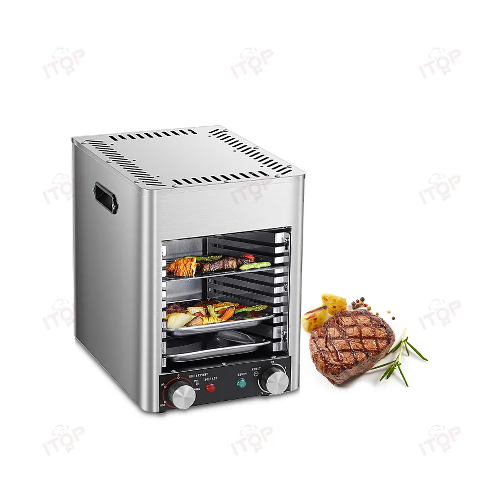 800 Degree High Temperature Commercial Electric Oven Fully Automatic Frying Steak Machine Steak Grill