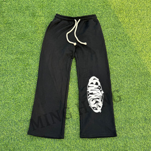 Pantalon de survêtement bouffant personnalisé de couleur unie avec ceinture à cordon de serrage épais - Product Image 3