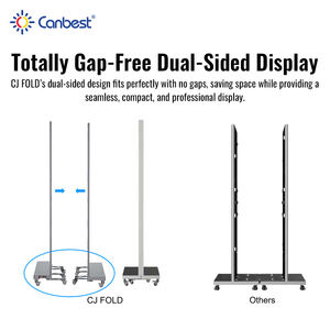 מסך וידאו קיר לד Canbest P2.5 Gob, תצוגת לד מתקפלת משולשת דקה במיוחד, מעמד לתצוגת באנר לד, מסך אנכי. - Product Image 3