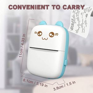 Phổ biến Mini Pocket ảnh Sticker máy in nhãn di động di động máy in nhiệt 203dpi không dây BT Android i OS điện thoại 2023 - Product Image 4