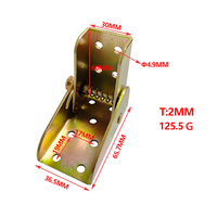 Accessoires de Connexion pour Meubles, Supports à Verrouillage Automatique à 90 Degrés, Extension de Verrouillage, Support pour Pieds de Table de Cuisine, Charnière Pliante en Fer