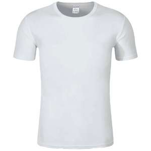 Camiseta de Secado Rápido de Seda de Hielo, 160g, Poliéster, Color Sólido, Manga Corta, Ropa de Trabajo, Ropa Informal - Product Image 1